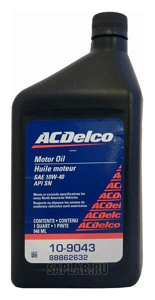 Купить ACDELCO 10W40 Моторное масло AC Delco 10W-40 0,946л