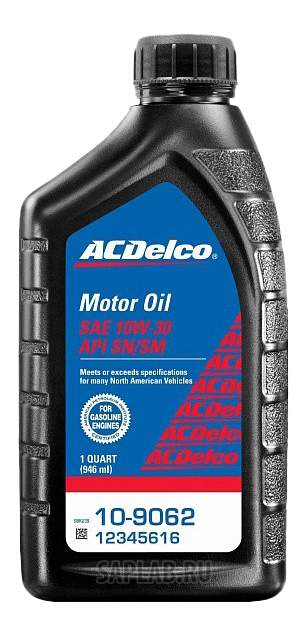 Купить ACDELCO 12345616 Моторное масло AC Delco Motor Oil SAE 10W-30 0,946л