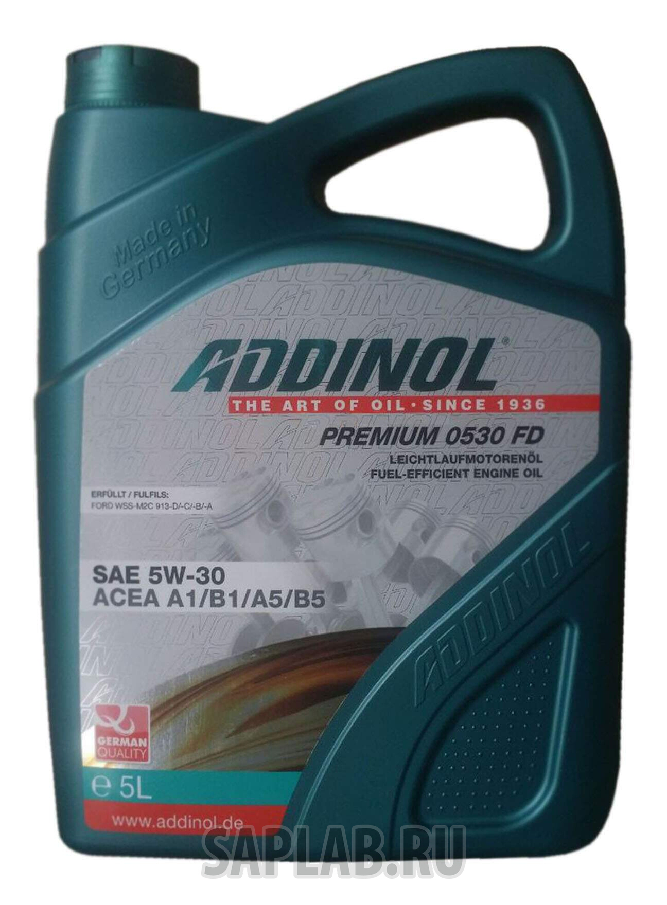 Купить ADDINOL 4014766241481 Моторное масло Addinol Premium 0530 FD 5W-30 5л