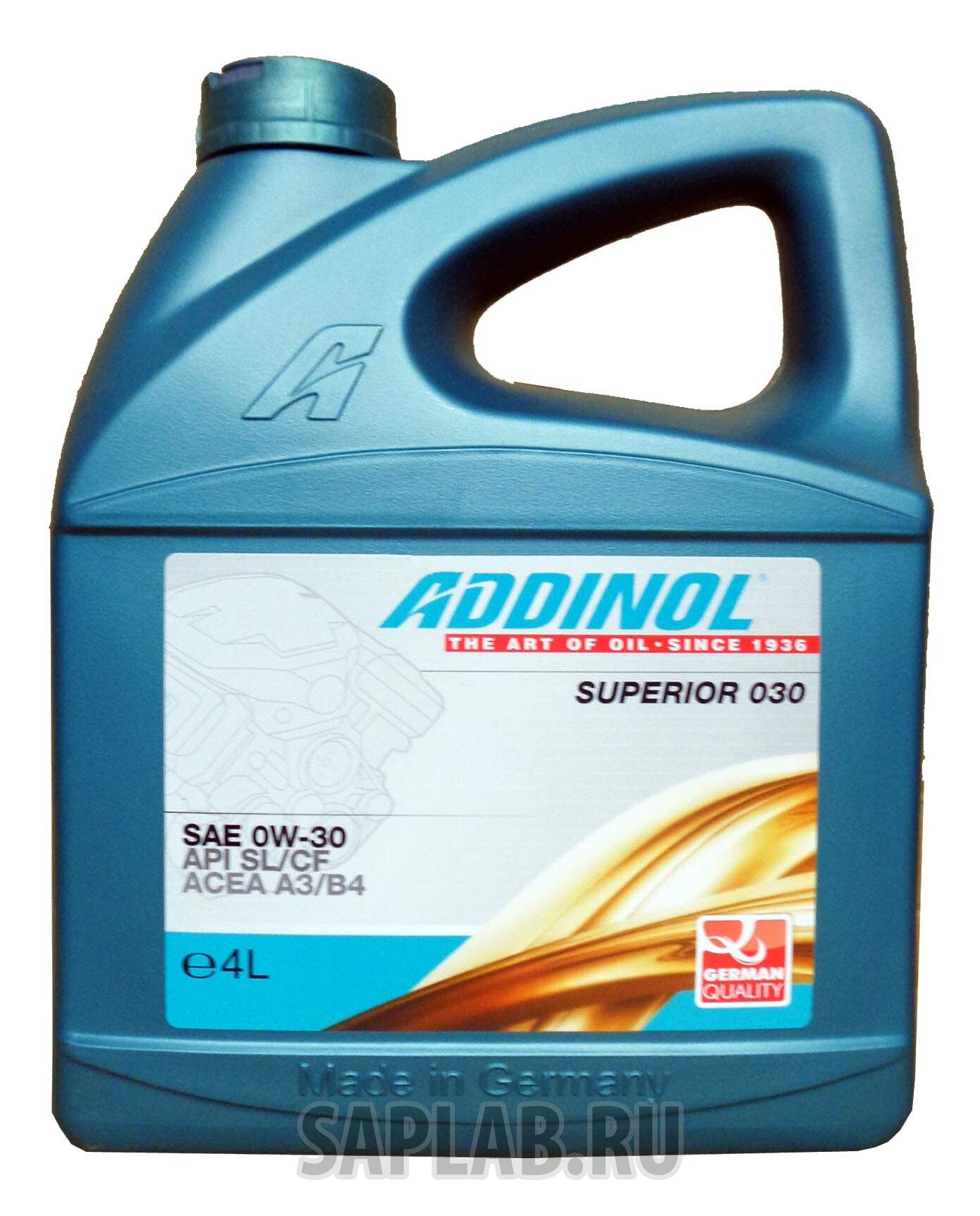 Купить ADDINOL 4014766250971 Моторное масло Addinol Superior 030 0W-30 4л