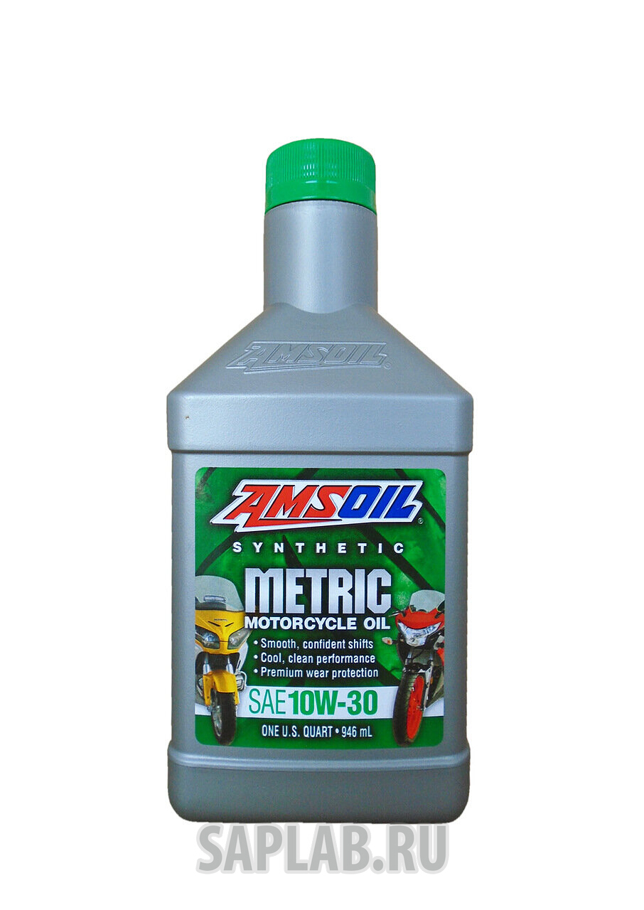 Купить AMSOIL MCTQT Моторное масло Amsoil Metric Motorcycle 10W-30 0,946л
