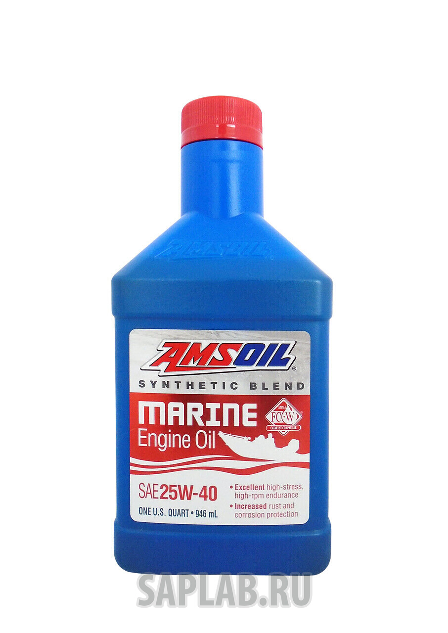 Купить AMSOIL WCMQT Моторное масло Amsoil Blend Marine 4-Stroke 25W-40 0,946л