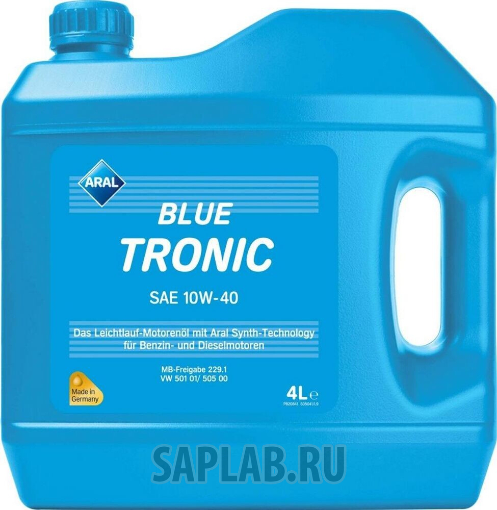 Купить ARAL 1592B8 Моторное масло Aral BlueTronic SAE 10W-40 4л