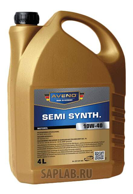 Купить AVENO 3011201004 Моторное масло Aveno Semi Synth 10W-40 4л