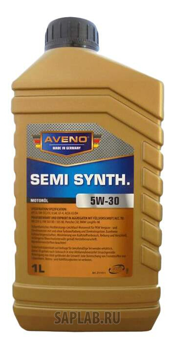 Купить AVENO 3011202001 Моторное масло Aveno SemiS 5W-30 1л