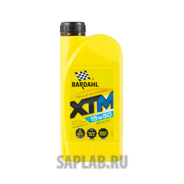 Купить BARDAHL 175074 Моторное масло Bardahl XTM 15W-50 1л