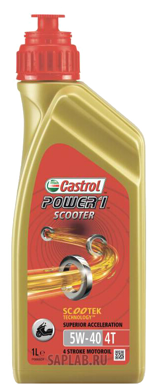 Купить CASTROL 15688F Моторное масло Castrol Power 1 Scooter 5W-40 1л