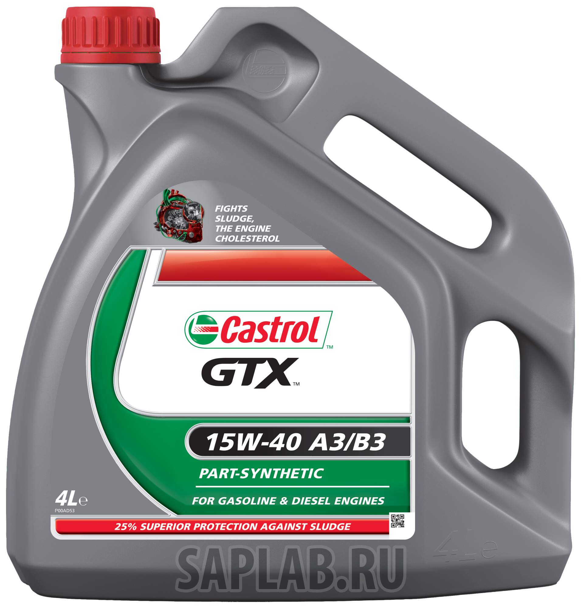 Купить CASTROL 156A3D Моторное масло Castrol GTX 15W-40 4л