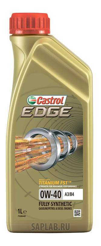 Купить CASTROL 156E8B Моторное масло Castrol Edge Titanium FST А3/В4 0W-40 1л