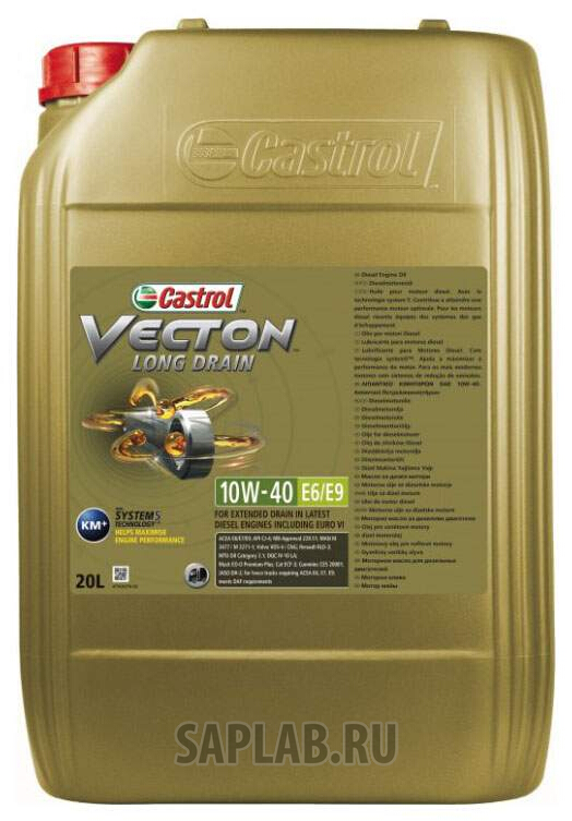 Купить CASTROL 157AF0 Моторное масло Castrol Vecton Long Drain 10W-40 20л