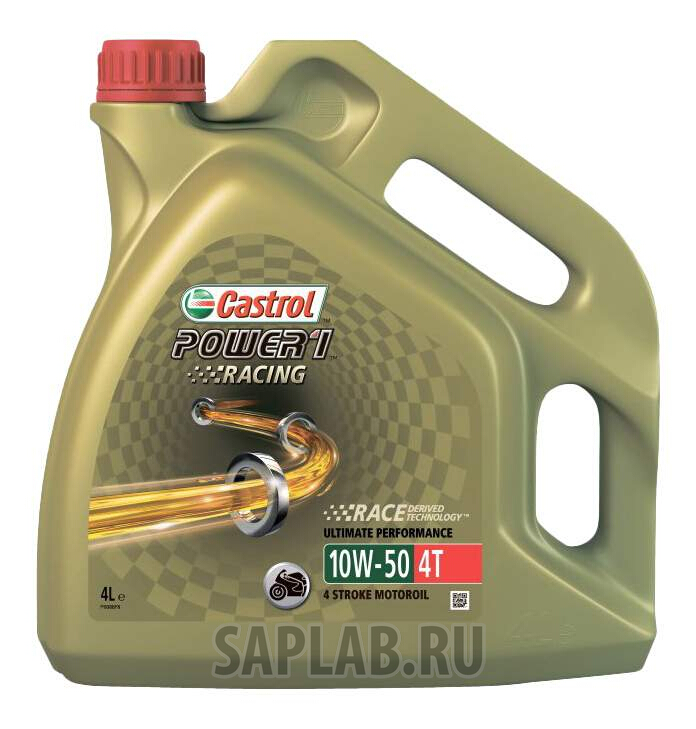 Купить CASTROL 157E4C Моторное масло Castrol Power 1 Racing 4T SAE 10W-50 4л