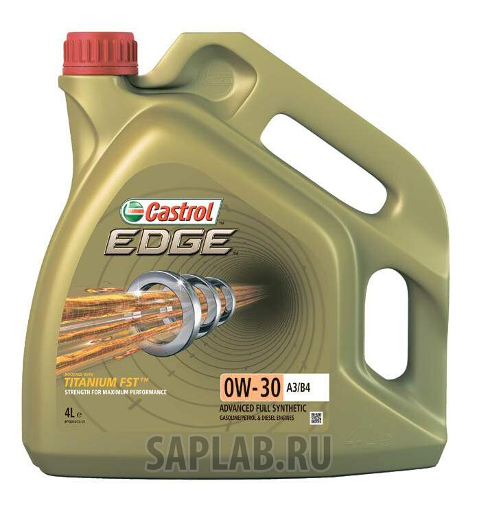 Купить CASTROL 157E6B Моторное масло Castrol Edge Titanium FST А3/В4 0W-30 4л