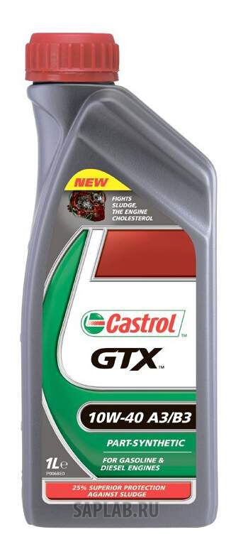 Купить CASTROL 1586FC Моторное масло Castrоl GTX 10W40 A3/B3 (1л) (12 шт,) масло моторное, полусинтетика 1586FC