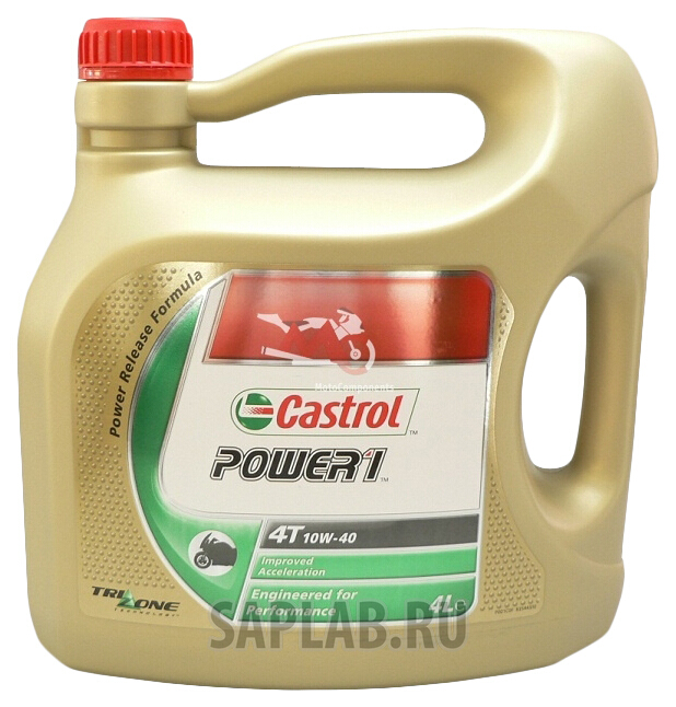 Купить CASTROL 15AB41 Моторное масло Castrol Power 1 4T 10W-40 4л