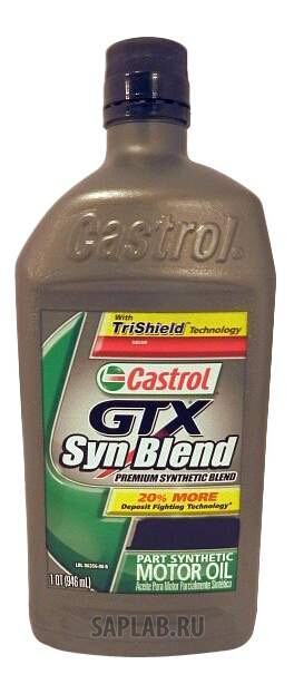 Купить CASTROL 79191063637 Моторное масло Castrol GTX Syn Blend 10W-30 0,946л