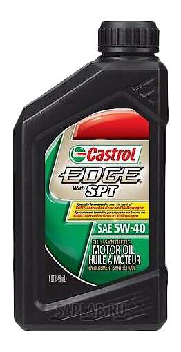 Купить CASTROL 79191262498 Моторное масло Castrol Edge With Syntec Power Technology 5W-40 0,946л