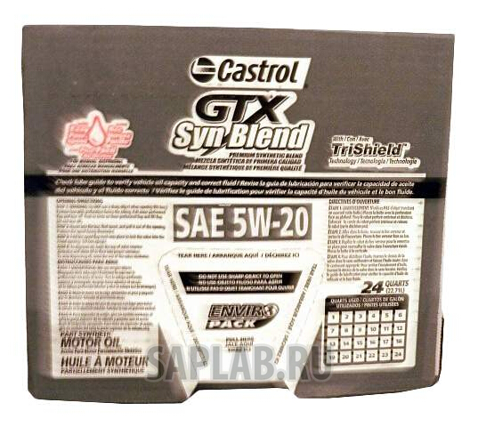 Купить CASTROL 79191600061 Моторное масло Castrol GTX Syn Blend 5W-20 22,7л