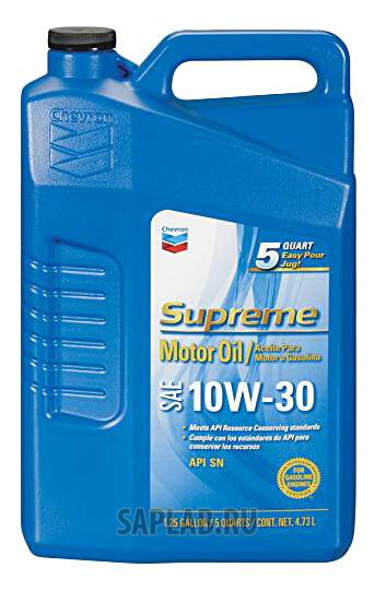 Купить CHEVRON 220155533 Моторное масло Chevron Supreme 10W-30 4,73л