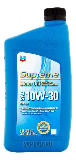 Купить CHEVRON 220155722 Моторное масло Chevron Supreme Synthetic Blend 10W-30 0,946л
