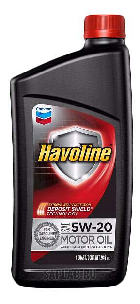 Купить CHEVRON 223393481 Моторное масло Chevron Havoline 5W-20 0,946л