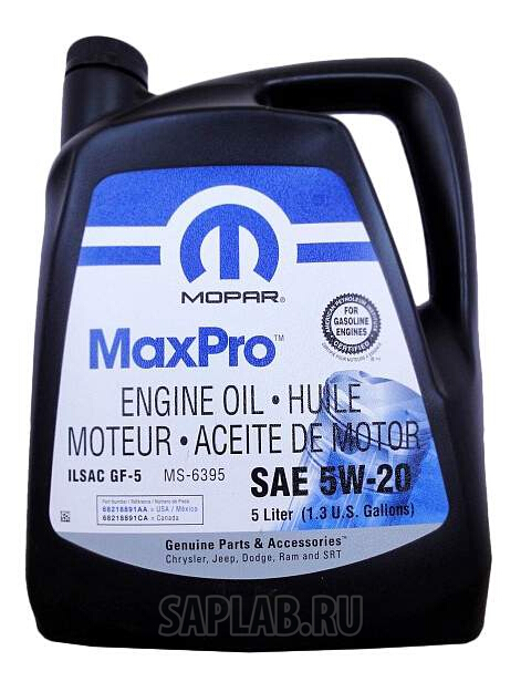 Купить CHRYSLER 68218891AA Моторное масло Chrysler Mopar MaxPro 5W-20 5л