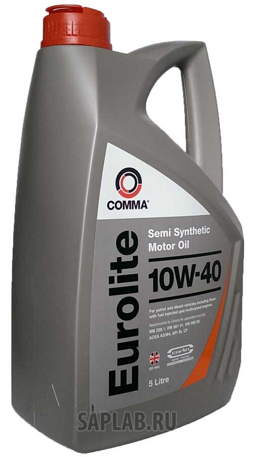 Купить COMMA EUL5L Моторное масло Comma eurolite 10W-40 5л