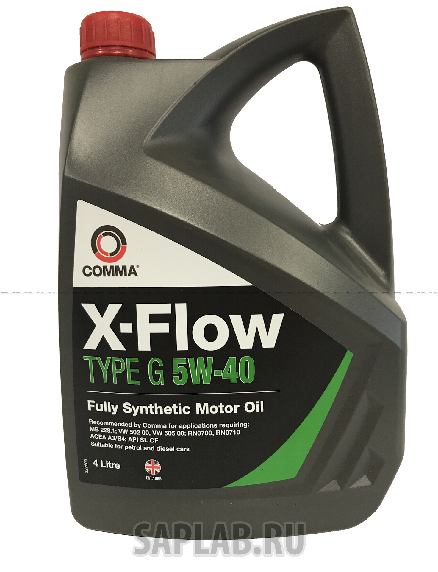 Купить COMMA XFG4L Моторное масло Comma x-Flow type g 5W-40 4л