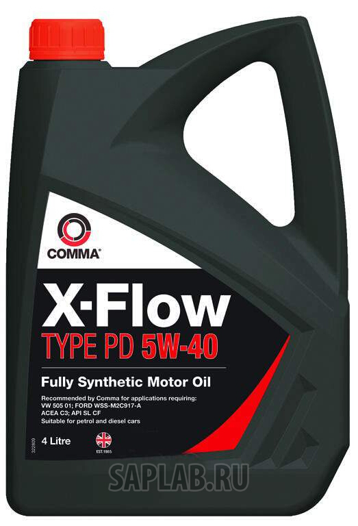 Купить COMMA XFPD4L Моторное масло Comma x-Flow type pd 5W-40 4л