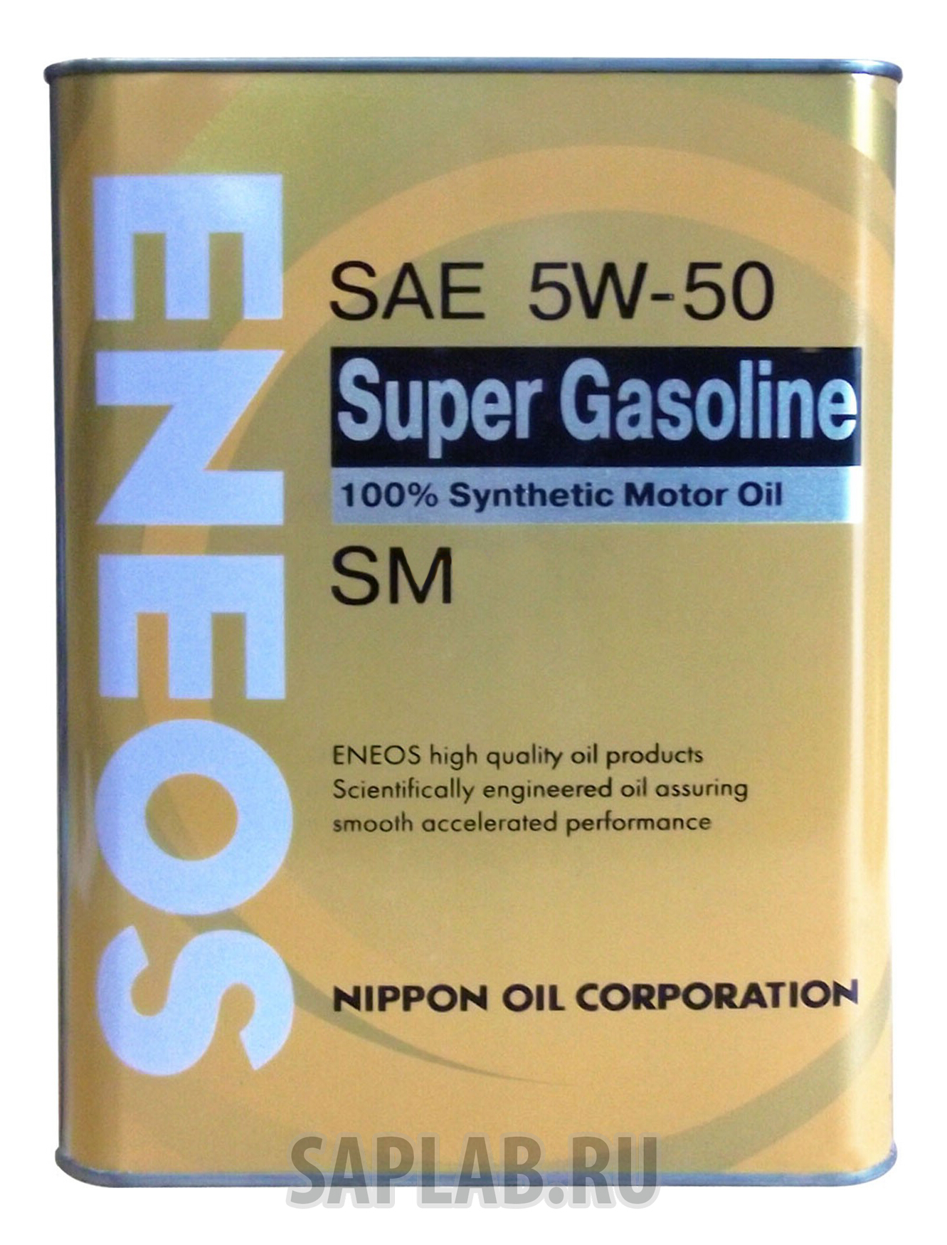 Купить ENEOS 8801252021940 Моторное масло Eneos Super Gasoline Synthetic SAE 5W-50 4л