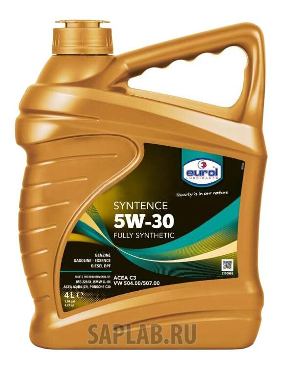 Купить EUROL E1000624L Моторное масло eurol Syntence 5W-30 4л