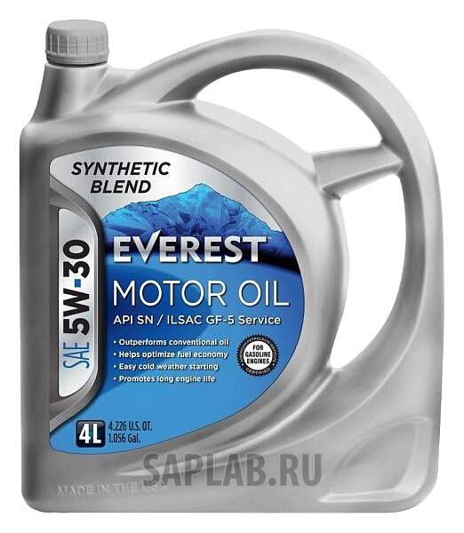 Купить EVEREST FP53000EV04LSB Моторное масло Everest Synthetic Blend 5W-30 4л