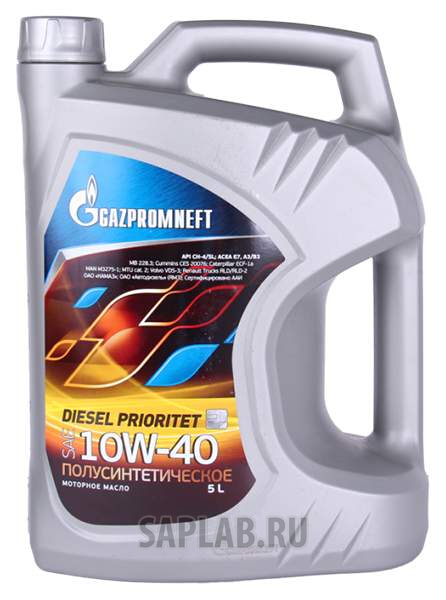 Купить GAZPROMNEFT 2389901344 Моторное масло Gazpromneft Diesel Prioritet 10W-40 5л