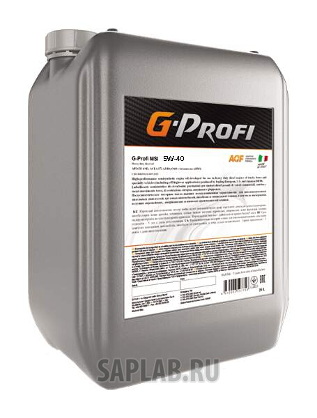 Купить GAZPROMNEFT 253133605 Моторное масло Gazpromneft G-Profi MSI 5W-40 20л