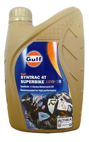 Купить GULF 120107601756 Моторное масло Gulf Syntrac 4T Superbike 10W-50 1л