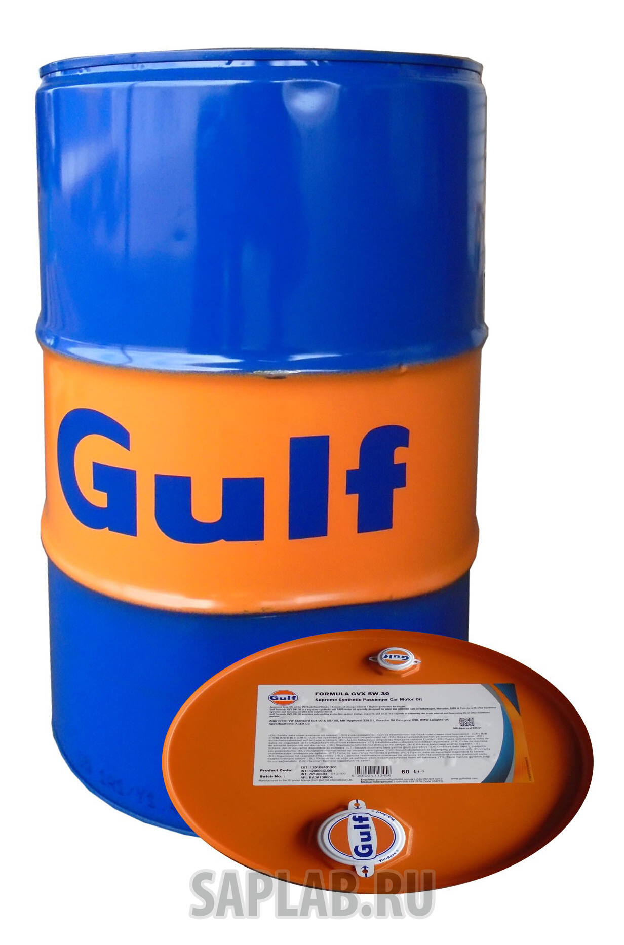 Купить GULF 120108401305 Моторное масло Gulf Formula GVX 5W-30 60л