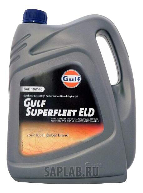 Купить GULF 152025GU01 Моторное масло Gulf Superfleet ELD 10W-40 4л