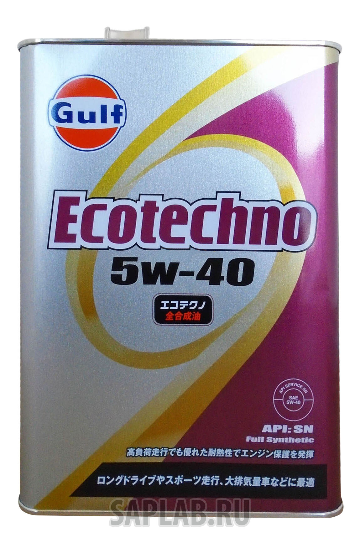 Купить GULF 4932492124420 Моторное масло Gulf Ecotechno 5W-40 4л