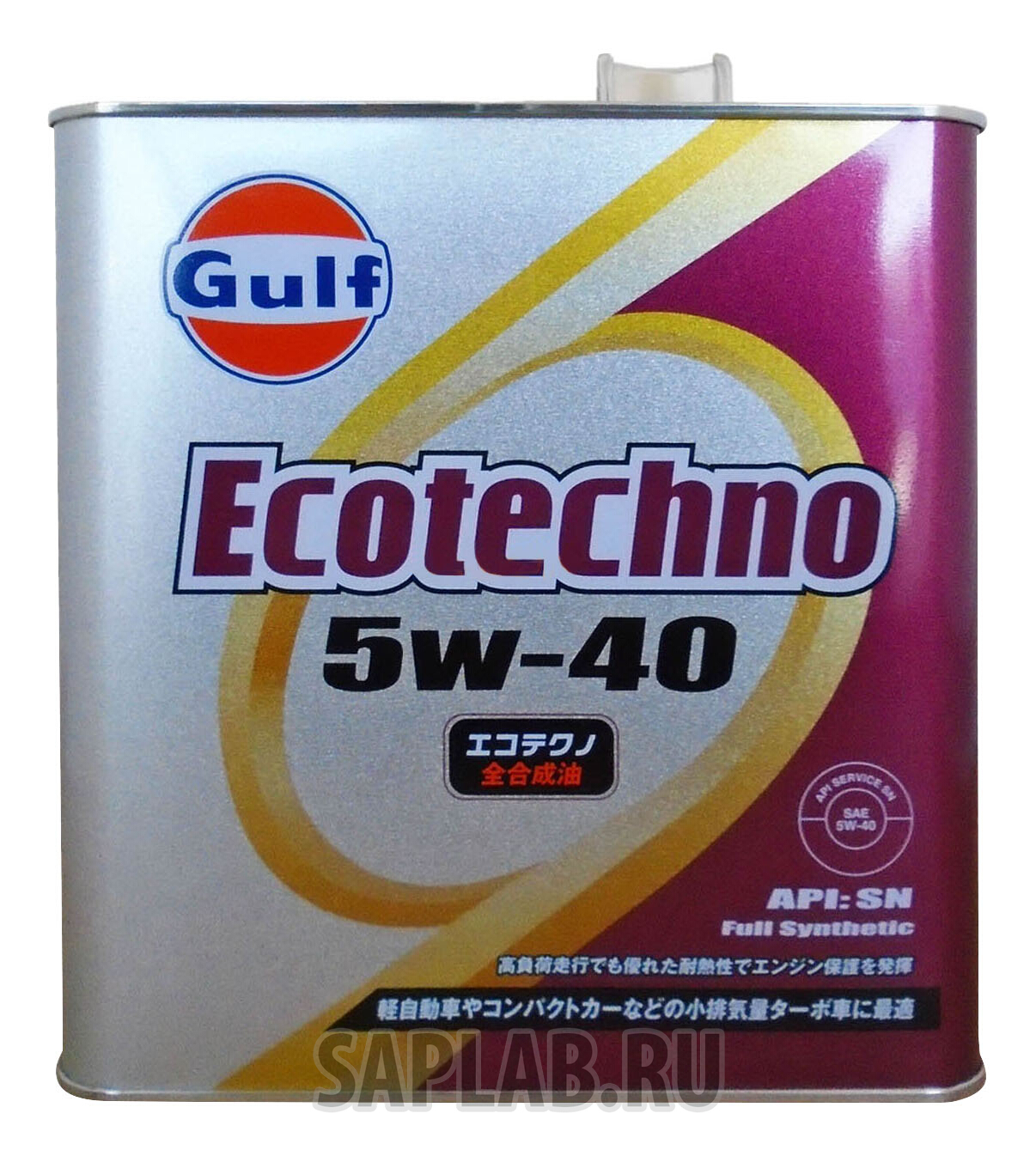 Купить GULF 4932492124482 Моторное масло Gulf Ecotechno 5W-40 3л