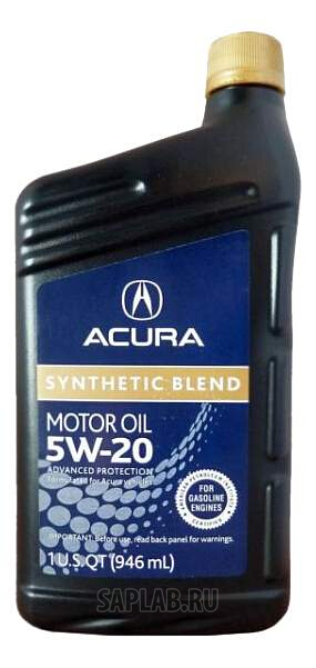 Купить HONDA 87989033 Моторное масло Honda Acura Synthetic Blend 5W-20 SN 0,946л