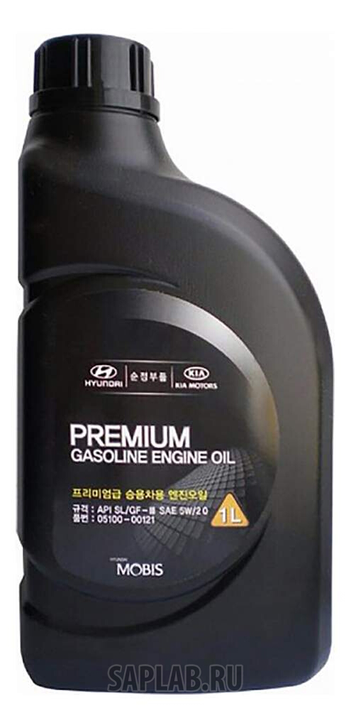 Купить HYUNDAI-KIA 510000121 Моторное масло Hyundai-KIA Premium Gasoline 5W-20 1л