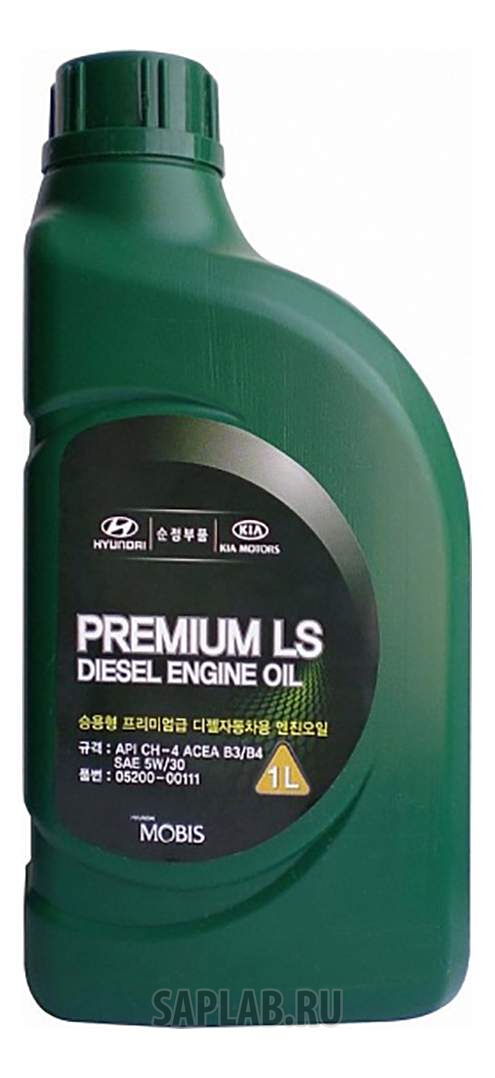 Купить HYUNDAI-KIA 520000111 Моторное масло Hyundai-KIA Premium LS Diesel Engine Oil 5W-30 1л