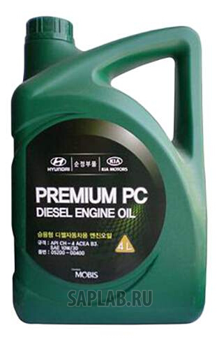 Купить HYUNDAI-KIA 520000400 Моторное масло Hyundai Premium PC Diesel Engine Oil 10W-30 4л