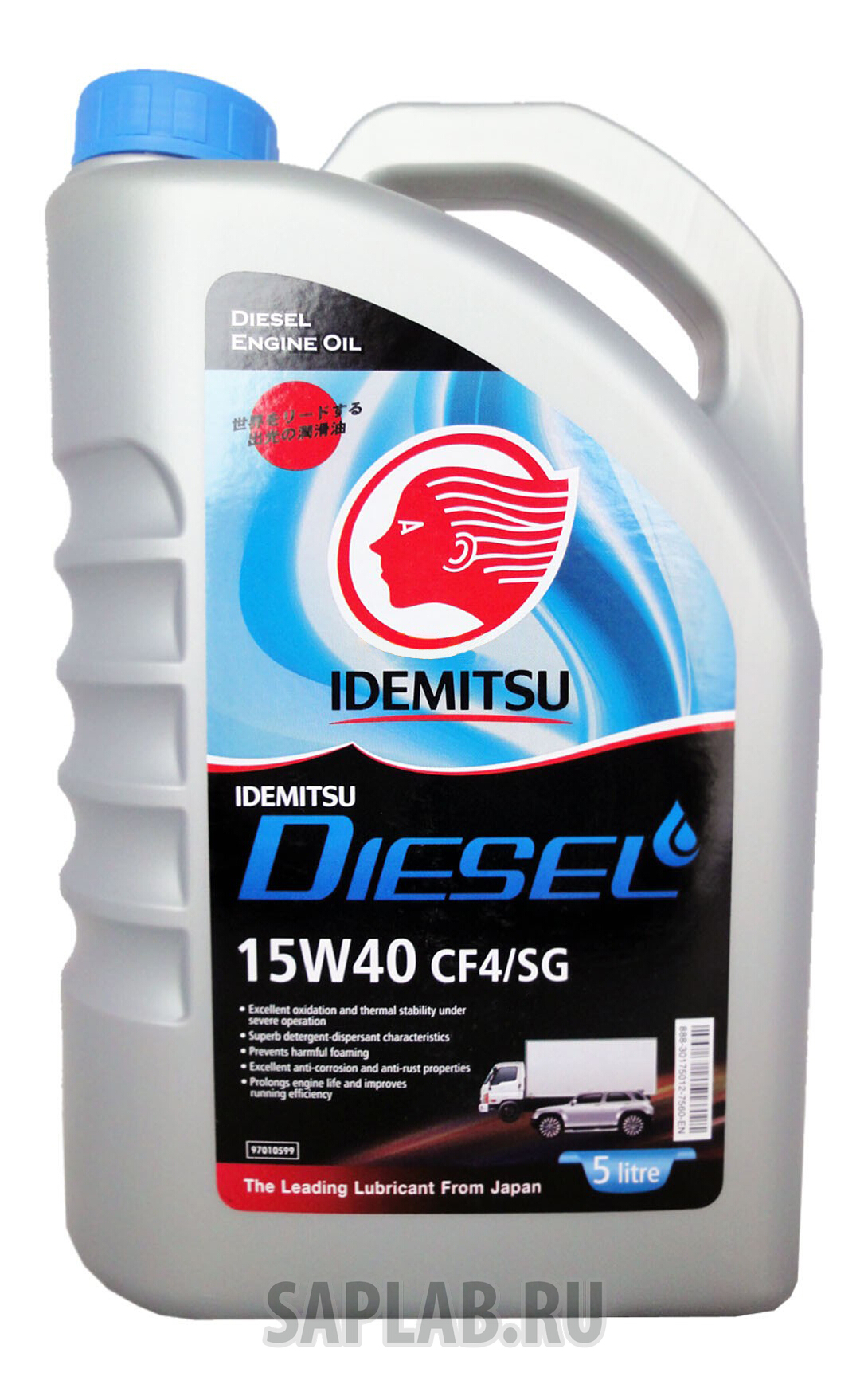 Купить IDEMITSU 30175012756 Моторное масло Idemitsu Diesel 15W-40 5л