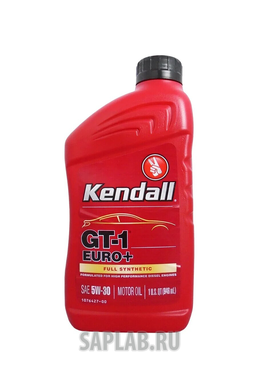 Купить KENDALL 1076588 Моторное масло Kendall GT-1®  Euro+ Full Synthetic 5W-30 0,946л