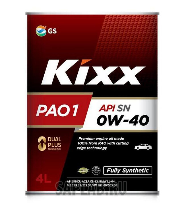 Купить KIXX L208444TE1 Моторное масло Kixx PAO 1 0W-40 4л