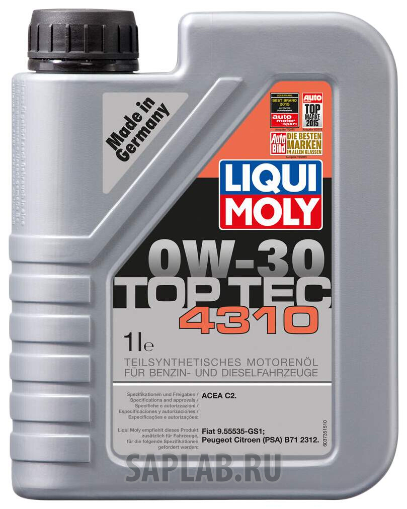 Купить LIQUI MOLY 2361 Моторное масло Liqui moly Top Tec 4310 0W-30 1л