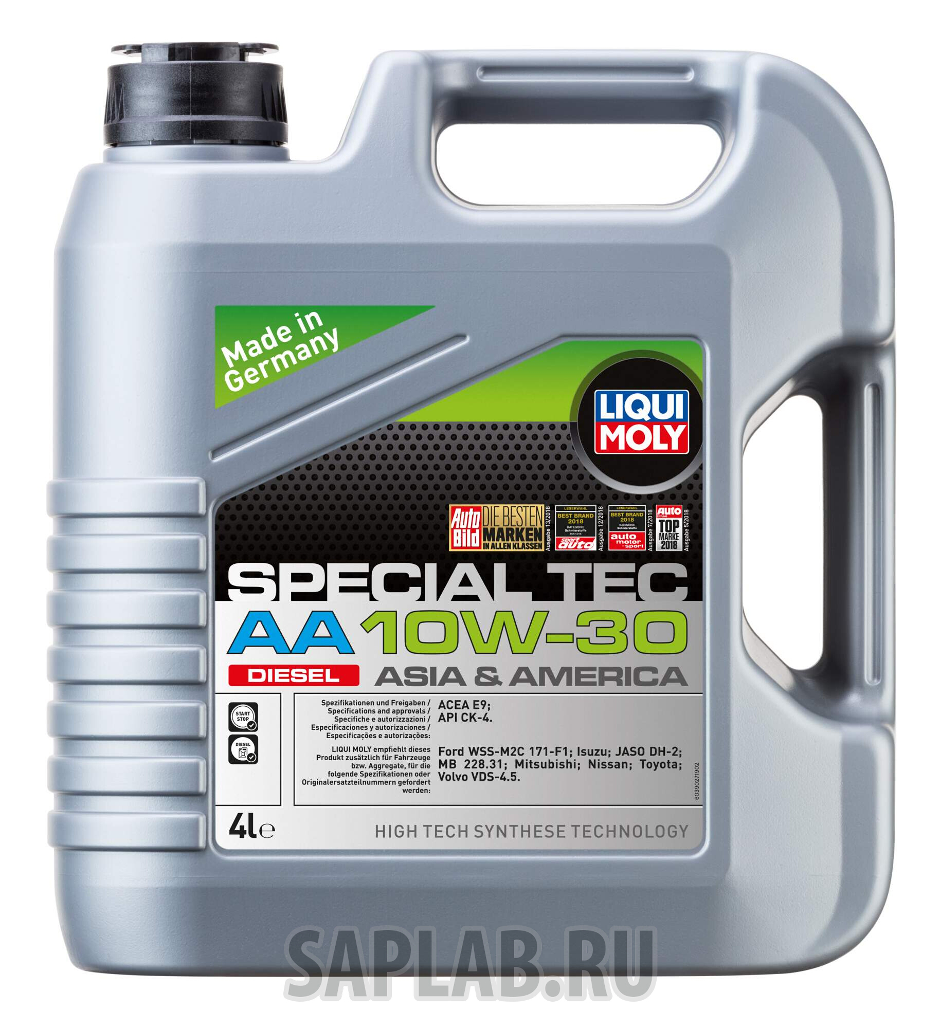 Купить LIQUI MOLY 39027 Масло моторное Liqui moly Special Tec AA 10W-30 4л