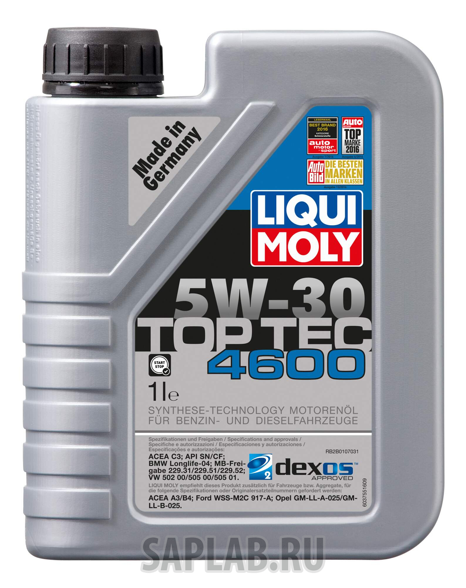 Купить LIQUI MOLY 8032 Моторное масло Liqui moly Top Tec 4600 5W-30 1л