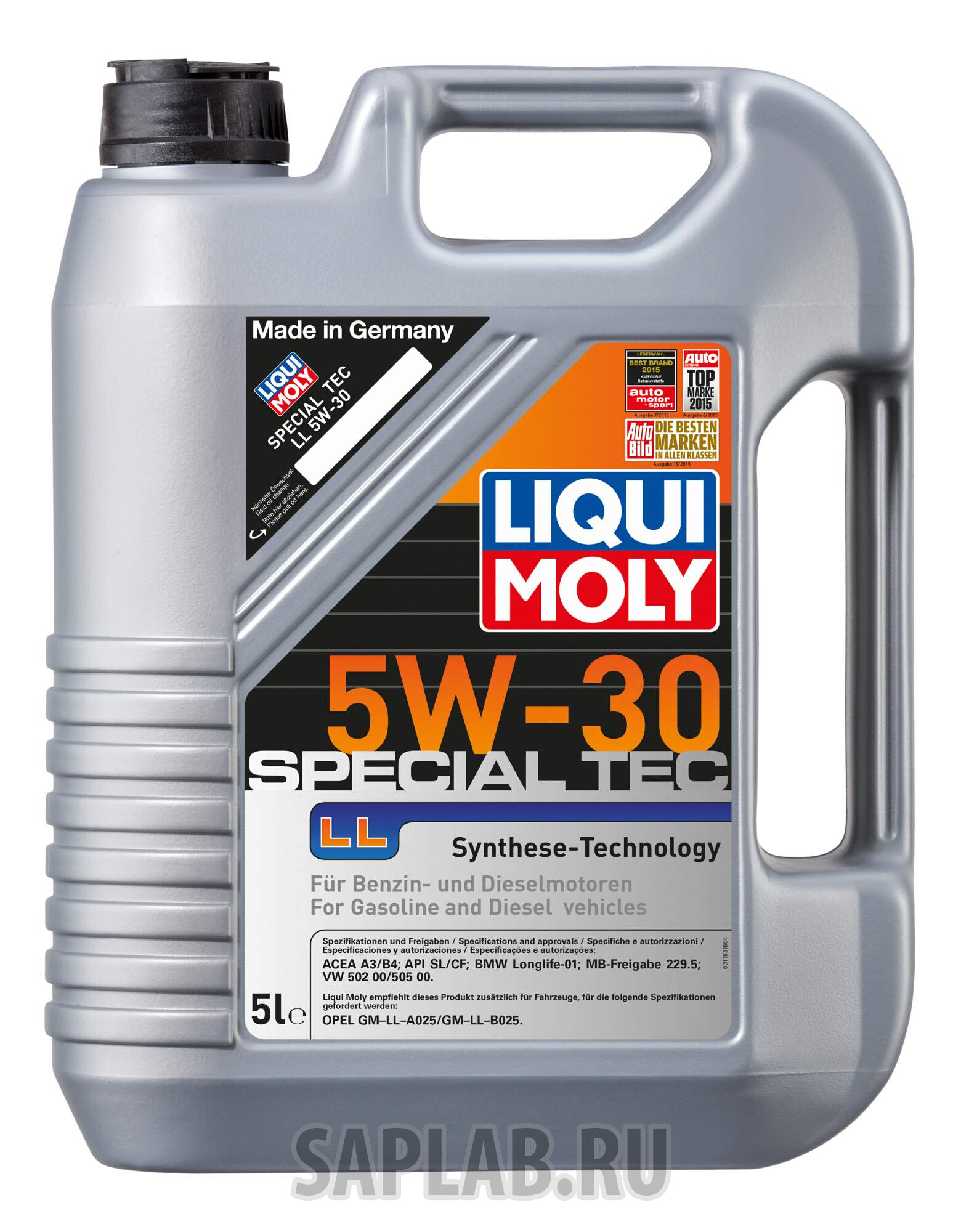Купить LIQUI MOLY 8055 Моторное масло Liqui moly Special Tec LL 5W-30 5л