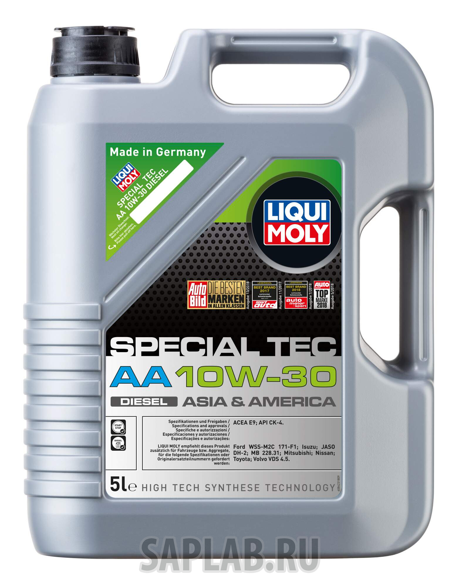 Купить LIQUI MOLY 8423 Масло моторное Liqui moly Special Tec AA Diesel 10W-30 4л